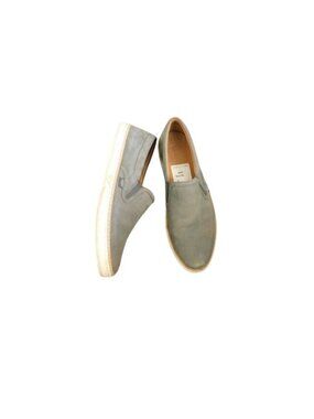 Ugg Size 11 Gray Leather Slip On style Casual Flats Shoes